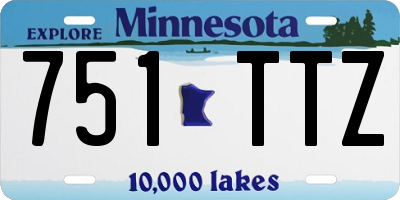MN license plate 751TTZ