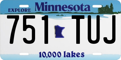 MN license plate 751TUJ