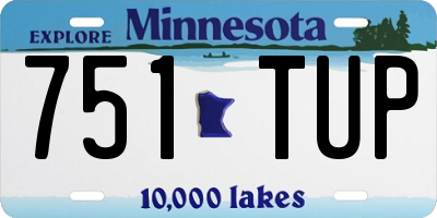 MN license plate 751TUP