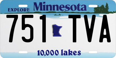 MN license plate 751TVA