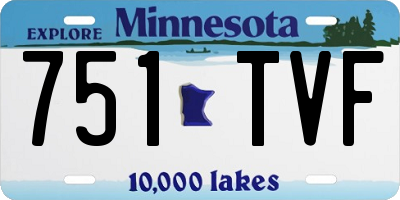 MN license plate 751TVF