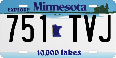 MN license plate 751TVJ