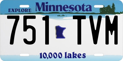 MN license plate 751TVM