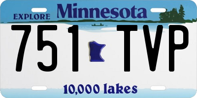 MN license plate 751TVP