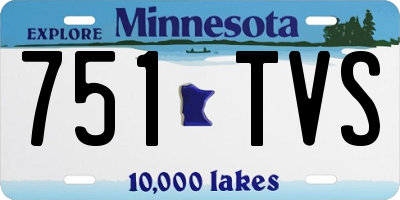 MN license plate 751TVS