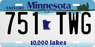 MN license plate 751TWG