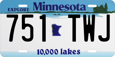 MN license plate 751TWJ