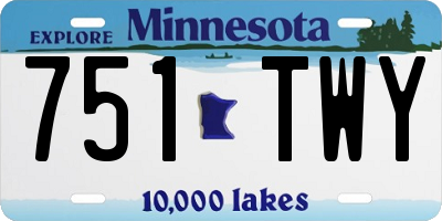 MN license plate 751TWY