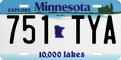 MN license plate 751TYA