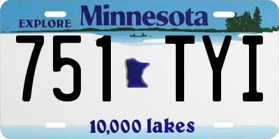 MN license plate 751TYI