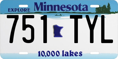 MN license plate 751TYL