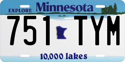 MN license plate 751TYM