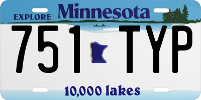 MN license plate 751TYP