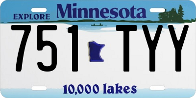 MN license plate 751TYY