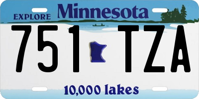 MN license plate 751TZA