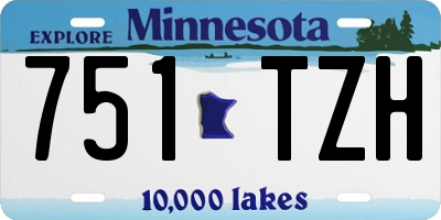 MN license plate 751TZH