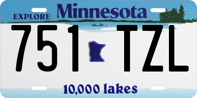 MN license plate 751TZL