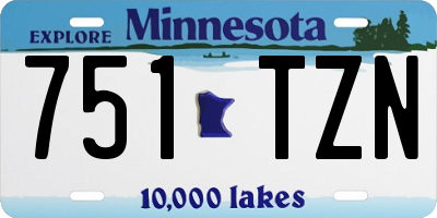 MN license plate 751TZN