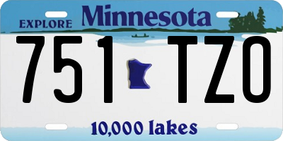 MN license plate 751TZO