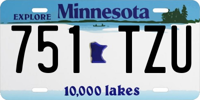 MN license plate 751TZU