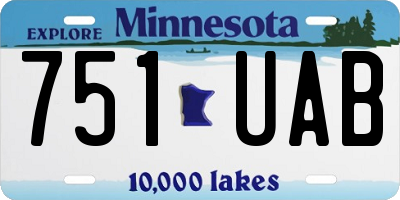 MN license plate 751UAB
