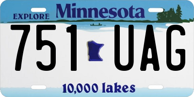 MN license plate 751UAG