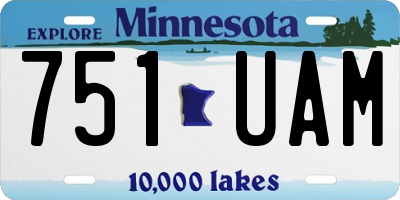 MN license plate 751UAM