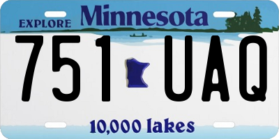 MN license plate 751UAQ