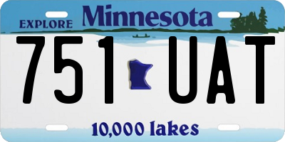 MN license plate 751UAT