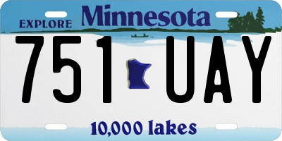 MN license plate 751UAY