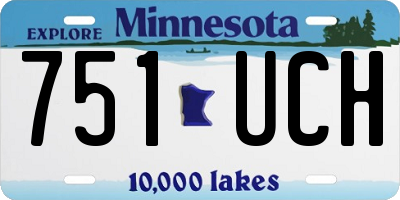 MN license plate 751UCH