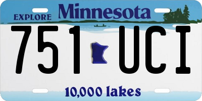 MN license plate 751UCI