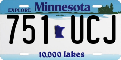 MN license plate 751UCJ