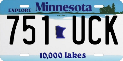 MN license plate 751UCK