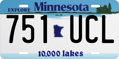 MN license plate 751UCL