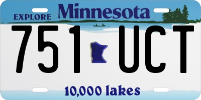 MN license plate 751UCT