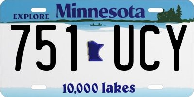 MN license plate 751UCY