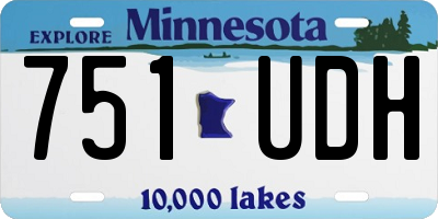 MN license plate 751UDH