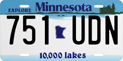 MN license plate 751UDN
