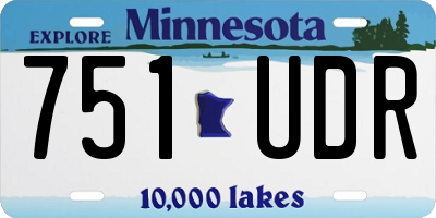 MN license plate 751UDR