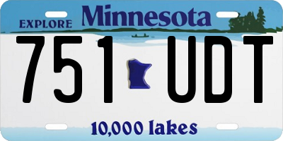 MN license plate 751UDT