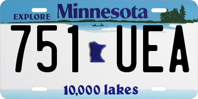 MN license plate 751UEA