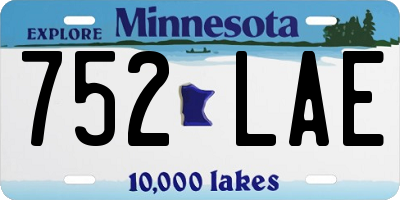 MN license plate 752LAE