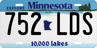MN license plate 752LDS