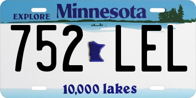 MN license plate 752LEL