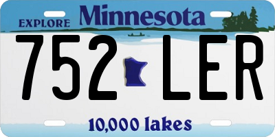 MN license plate 752LER