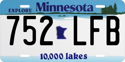 MN license plate 752LFB