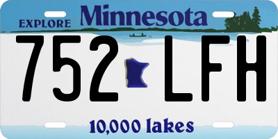 MN license plate 752LFH