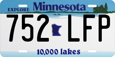 MN license plate 752LFP