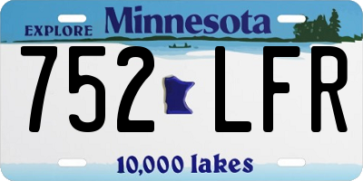 MN license plate 752LFR